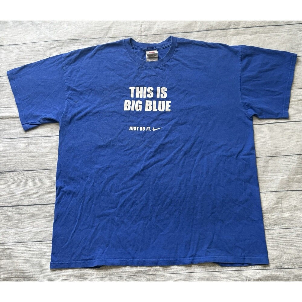 Y2K Nike University Of Kentucky This Is Big Blue T Shirt Size 2XL Just Do It Def